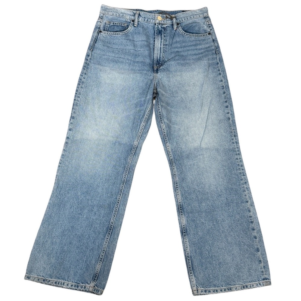 AllSaints Womens Relaxed Fit Jeans Vintage Indigo Light Wash W31 Denim High Rise